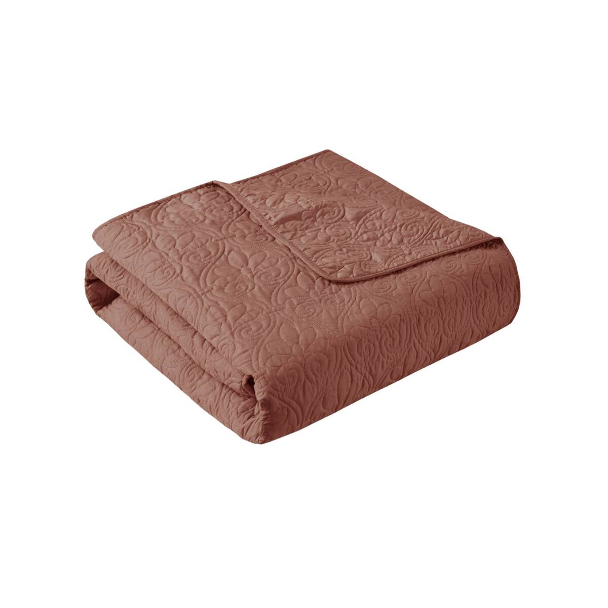 3 Piece Reversible Quilt Set Clay Red Full Queen Red Polyester