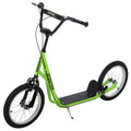 Aosom Youth Scooter Kick Scooter For Kids 5 With Adjustable Handlebar 16