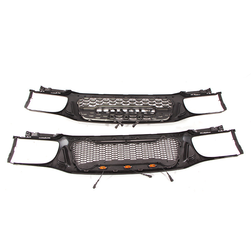 Front Grille Fits For Tacoma 2001 2002 2003 2004 With Light Letters Matte Black Radiatormesh Matte Black Abs