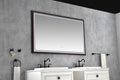 Bathroom Led Mirror Is Multi Functional And Each Function Is Controlled By A Smart Touch Button. Brown Aluminium