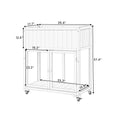 Patio 35.4''X17.7''X37.4'' Mini Wood Cold Frame, Compact 2 Doors Garden Greenhouse With Wheels, Raised Bed With Liner For Indoor Outdoor Use, Black Black Garden & Outdoor Casual Wood