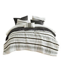 7 Piece Stripe Comforter And Quilt Set King Cal King Multicolor Polyester