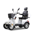 Xl3D4L Electric Mobility Recreational Travel Scooter For Adults,Mobility Scooters For Seniors, 4 Wheel Powered Mobility Scooters White Abs Pc Abs Pc