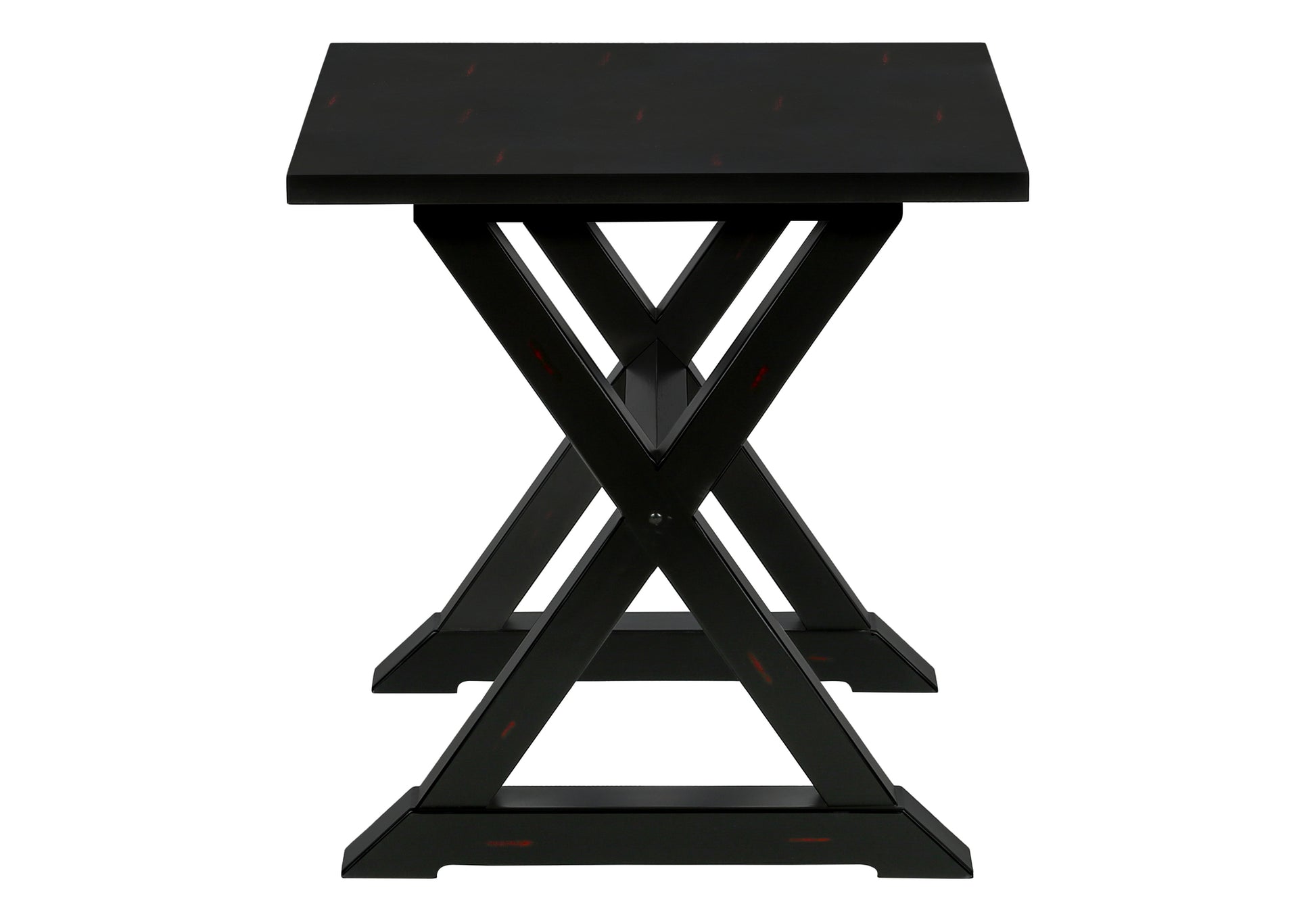 Accent Table, End, Side Table, Square, Nightstand, Bedroom, Lamp, Black Veneer, Transitional Black Mdf