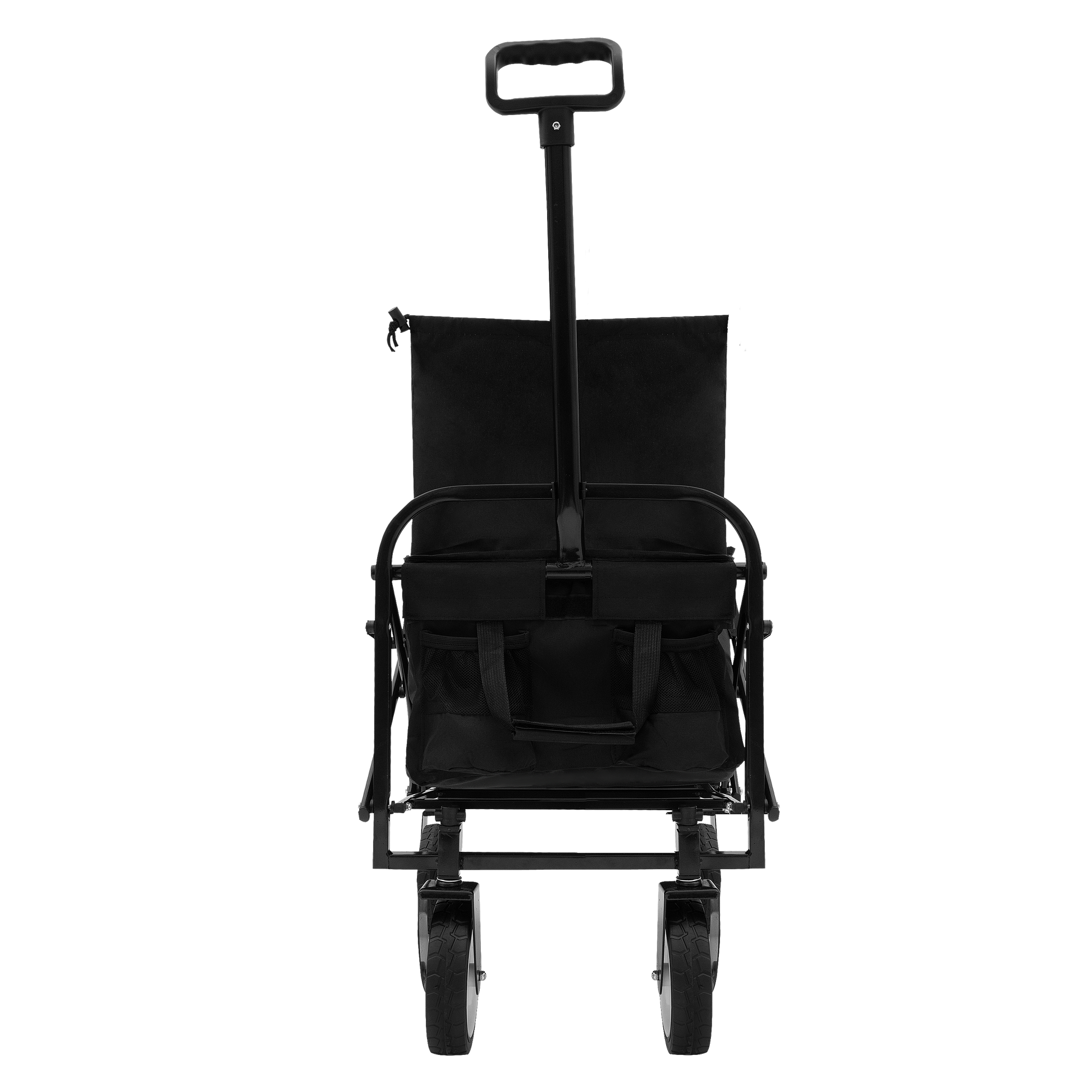 Minimeetall Extention Excollapsible Foldable Wagon Cart Beach Wagon Heavy Duty Utility Cart Utility Wagon Grocery Cart For For Camping Shopping Sports Gardeing Fishing Supports 225Lbs Black Black