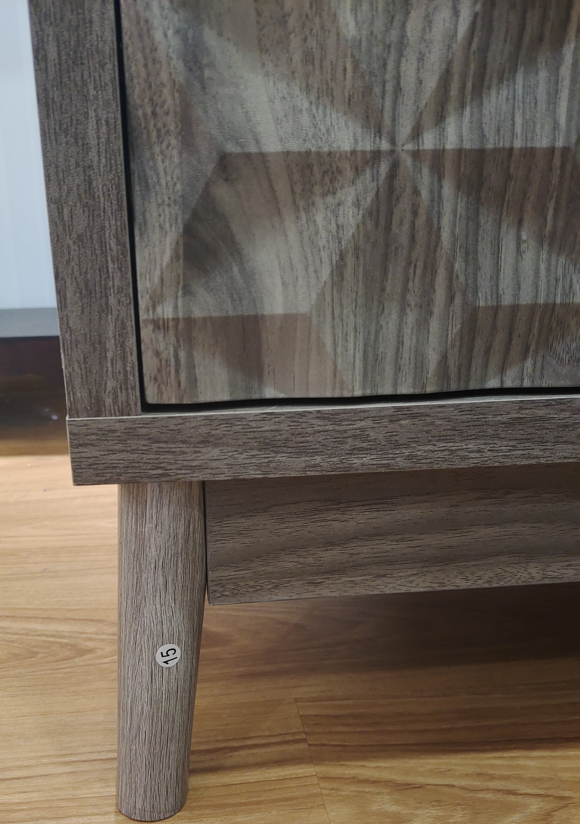 Modern Style Buffet Cabinet,Sideboard Buffet Cabinet With Storage,Storage Cabinet With 4 Diamond Shaped Relief Doors For Living Room,Dining Room,Entryway,Hallway,Kitchen,Grey Gray Gray Dining Room