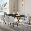 Large Modern Minimalist Rectangular Dining Table With 0.39 