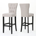 Barstool Wheat Wood Fabric