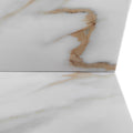 31 Inch Marble Vanity Top, Bathroom Vanity Top With Undermount Rectangular Middle Sink And 4