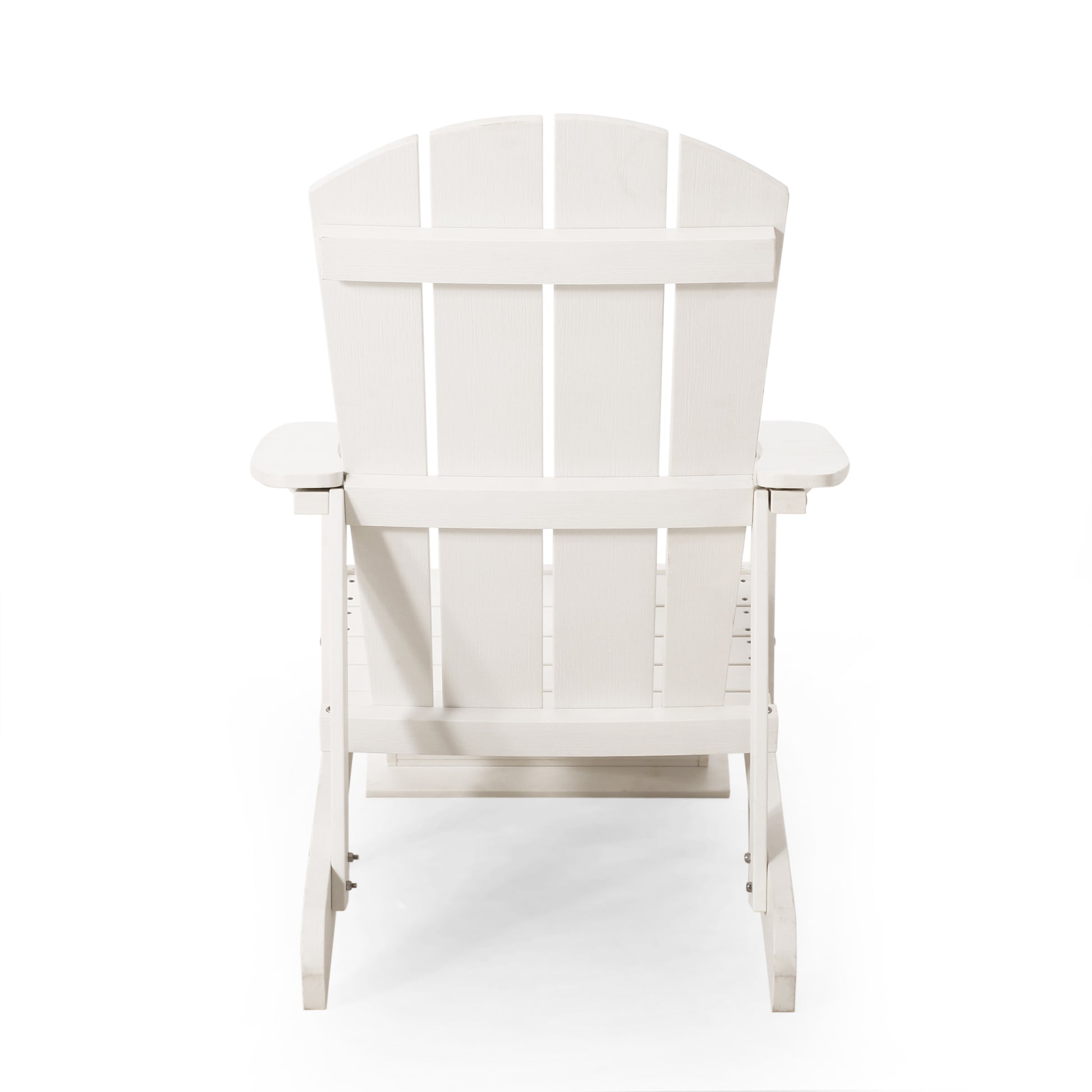 Hunter Adirondack Chair With Hideaway Ottoman White Wood