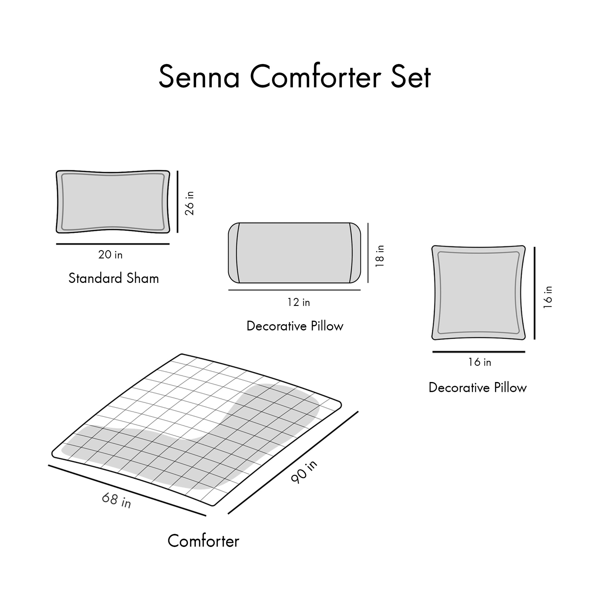 Comforter Set Twin Aqua Polyester