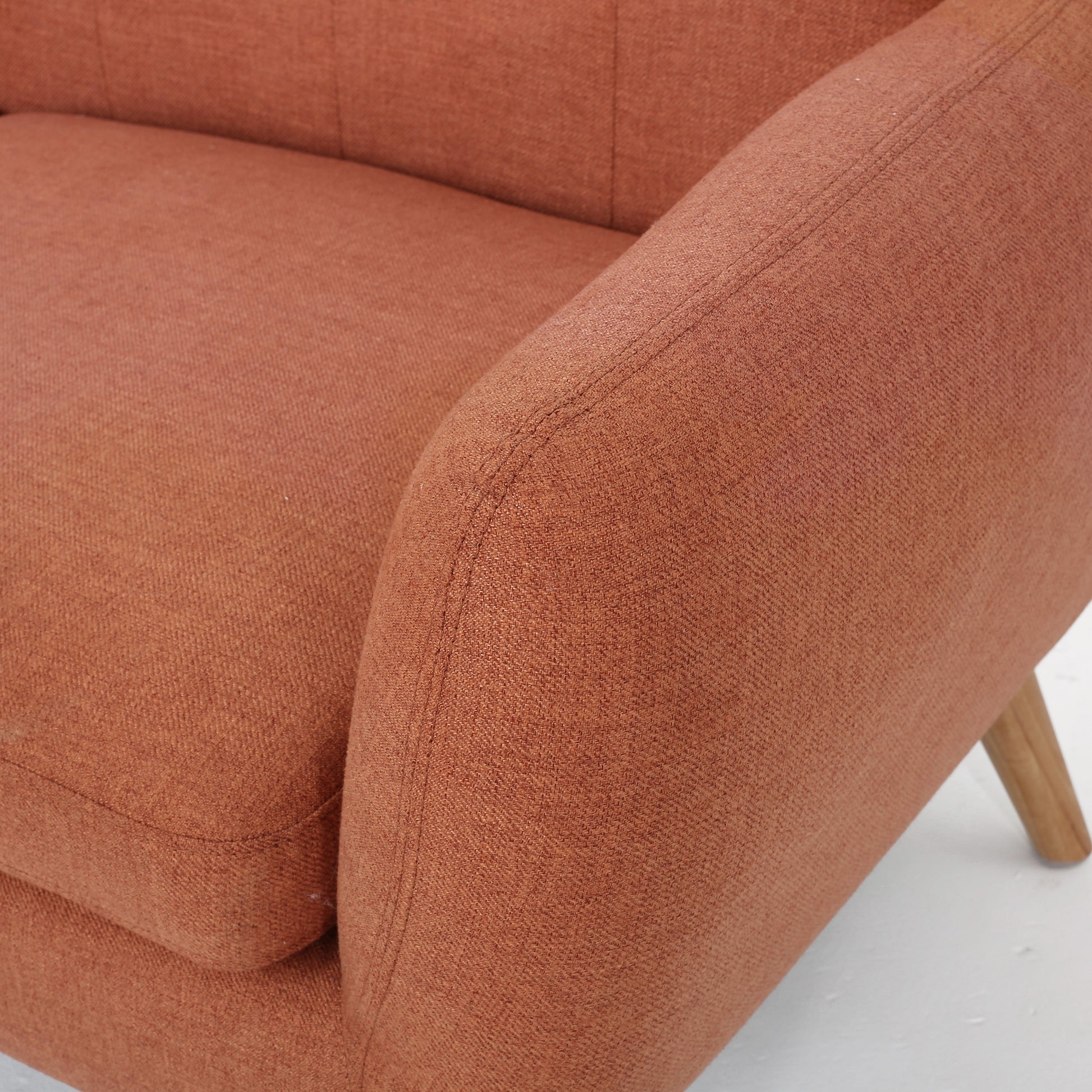 Sofa Burnt Orange Fabric