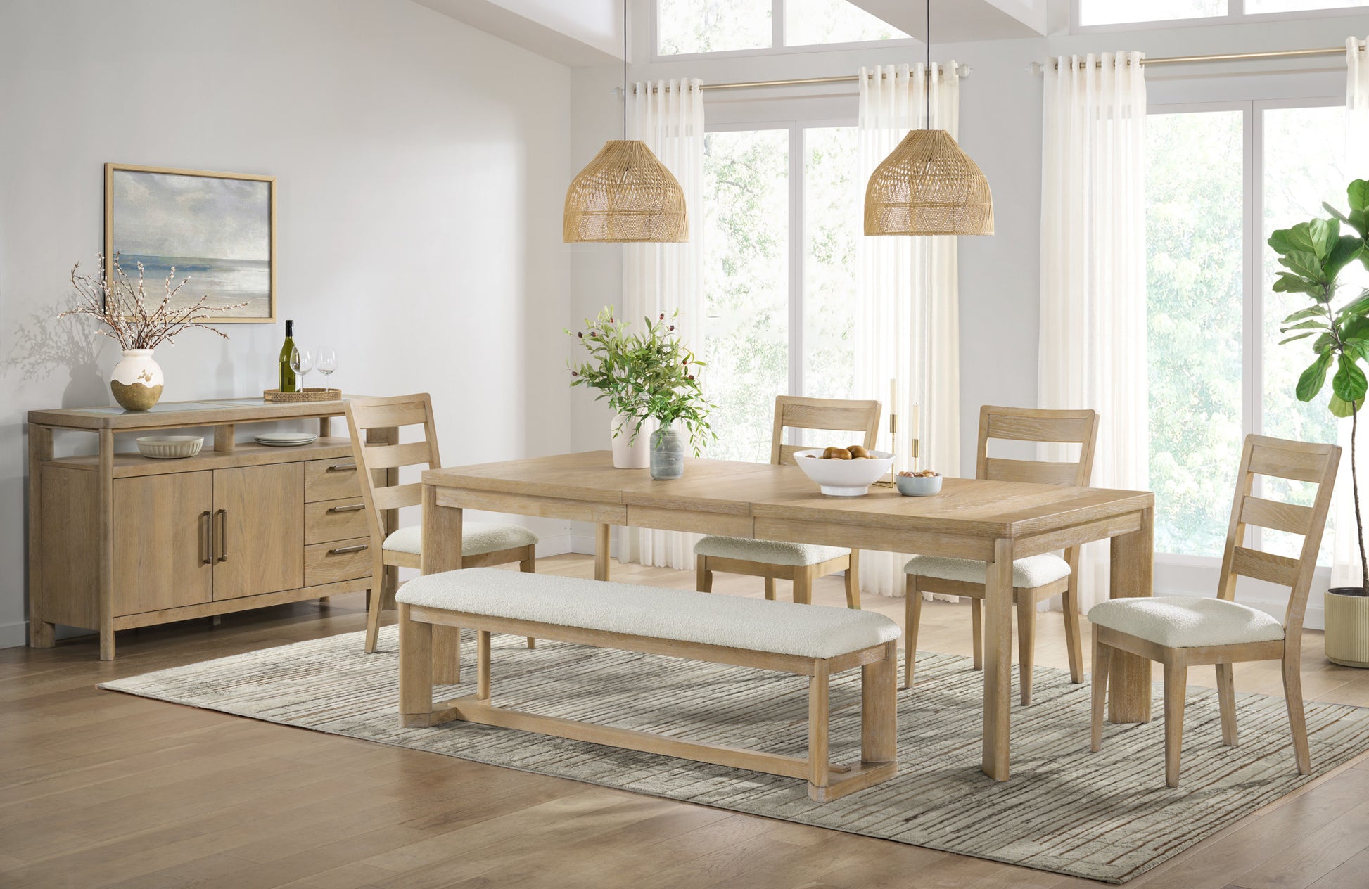 C Brown Leg Table Brown Solid Wood