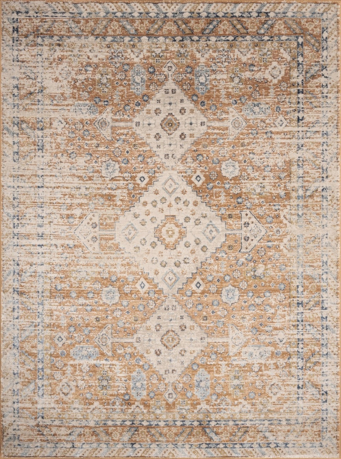 Noble Gc Gen7004 Rust 2 Ft. 7 In. X 7 Ft. 3 In. Area Rug Rust Polyester