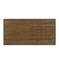 Dining Table Antique Brown Solid Wood Mdf