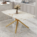 Large Modern Minimalist Rectangular Dining Table With 0.39 