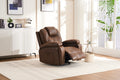 Oversized Single Sofa Armchair With Side Pockets Couches, For Living Room Meeting Room Bedroom Brown Faux Leather 1 Seat