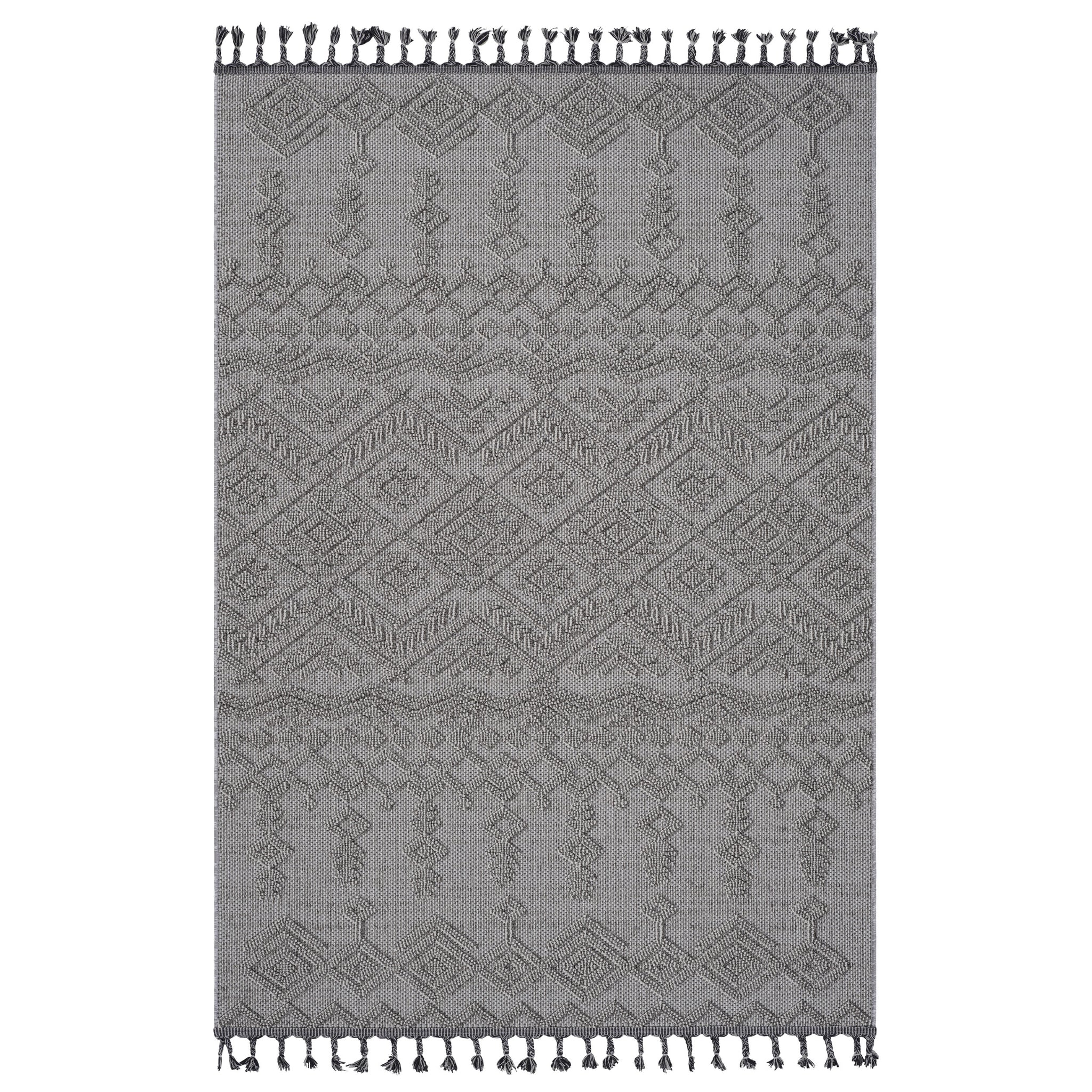 Naar Guros Collection 8X10 White White Traditional Indoor Outdoor Area Rug White Polypropylene