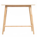 Wood Bar Table, Natural Oak Finish, 17.72 In X 47.24 In X 42.01 In Natural Mdf