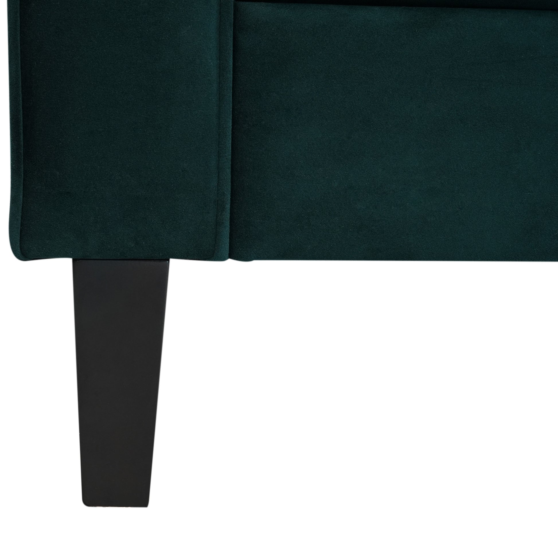 3 Seater Sofa, Upholstered Tufted Coach, Velvet Sofa, Green Frosty Green Velvet 3 Seat