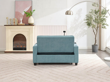 Futon Chair Bed Convertible Chair 3 In 1 Pull Out Sleeper Chair Beds With Usb Ports,Wear Resistant And Anti Scratch, Armchair Bed Sleeper For Living Room Green Tech Cloth Green Foam Tech Cloth 2 Seat