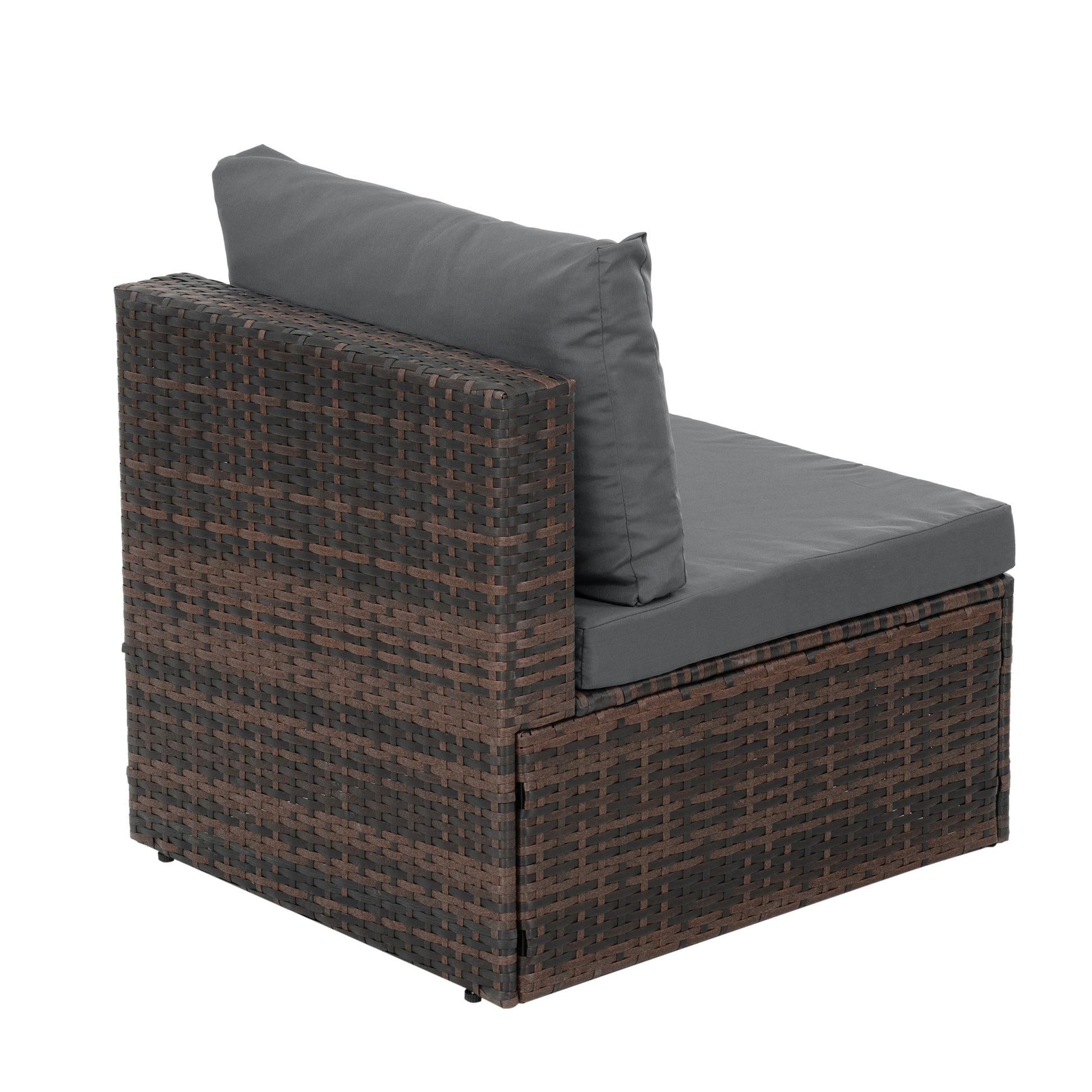 Patio Furniture, Outdoor Furniture, Seasonal Pe Wicker Furniture, 5 Set Wicker Furniture With Tempered Glass Coffee Table Brown Seats 4 Pe Rattan Iron Waterproof Fabric