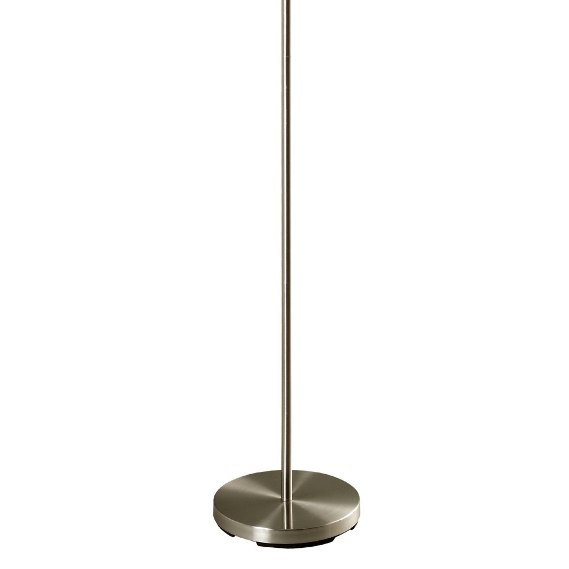 66" Tall Metal Floor Lamp, Retro Design With Black And Red Shade Multicolor Metal