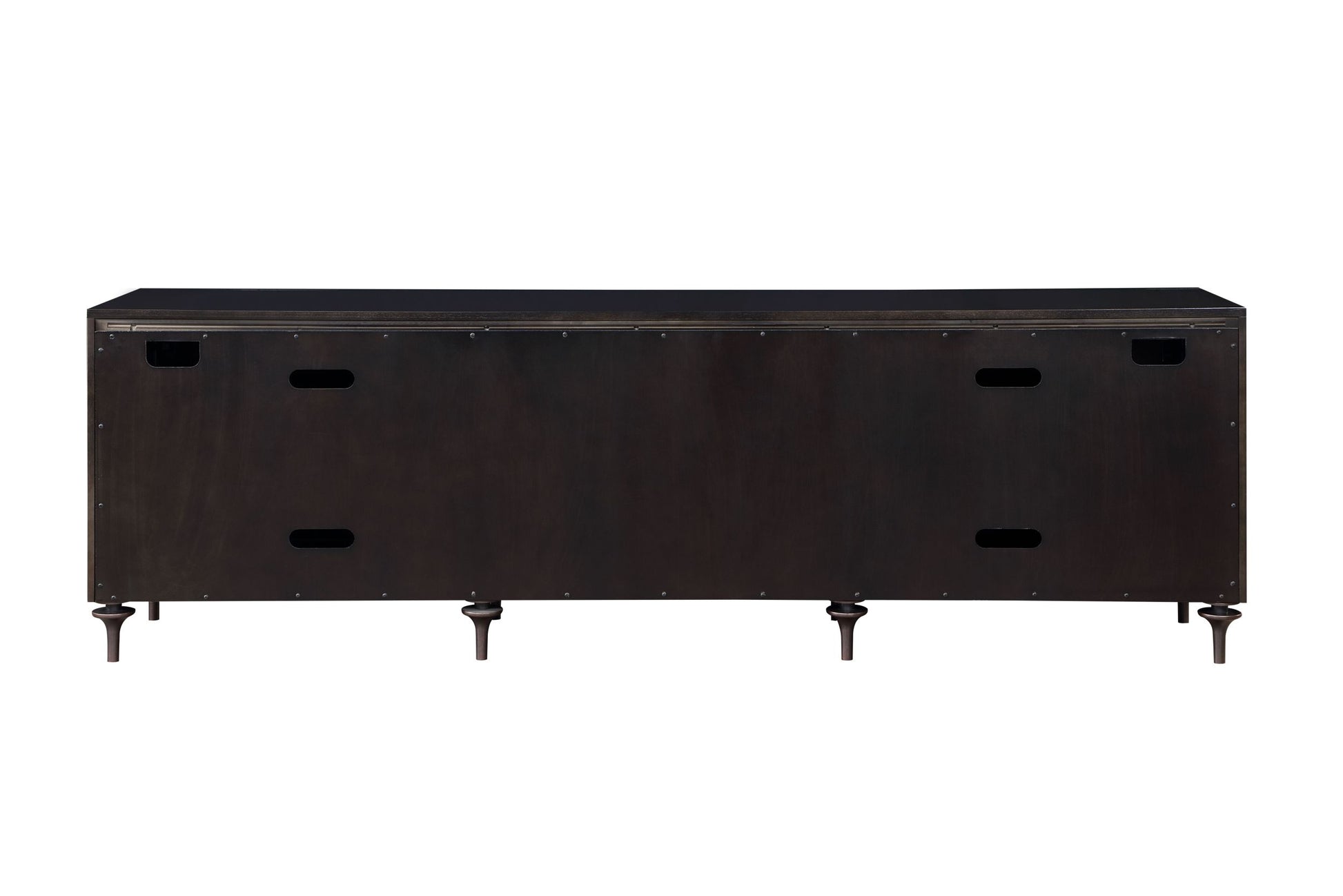 Diya Console Cabinet, Forged Bronze & Espresso Finish Ac02503 Bronze Wood