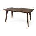 Indoor Wood Dining Set,Dining Chairs Set Of 6 Dining Table Brown Brown Rubber Wood