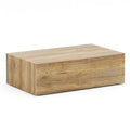 Elevate Your Living Space With This Modern Mdf Coffee Table That Showcases Smooth, Light Wood Color Texture Patterns. It Is Characterized By Stylish Design.39.3*23.6*12 Wood Mdf