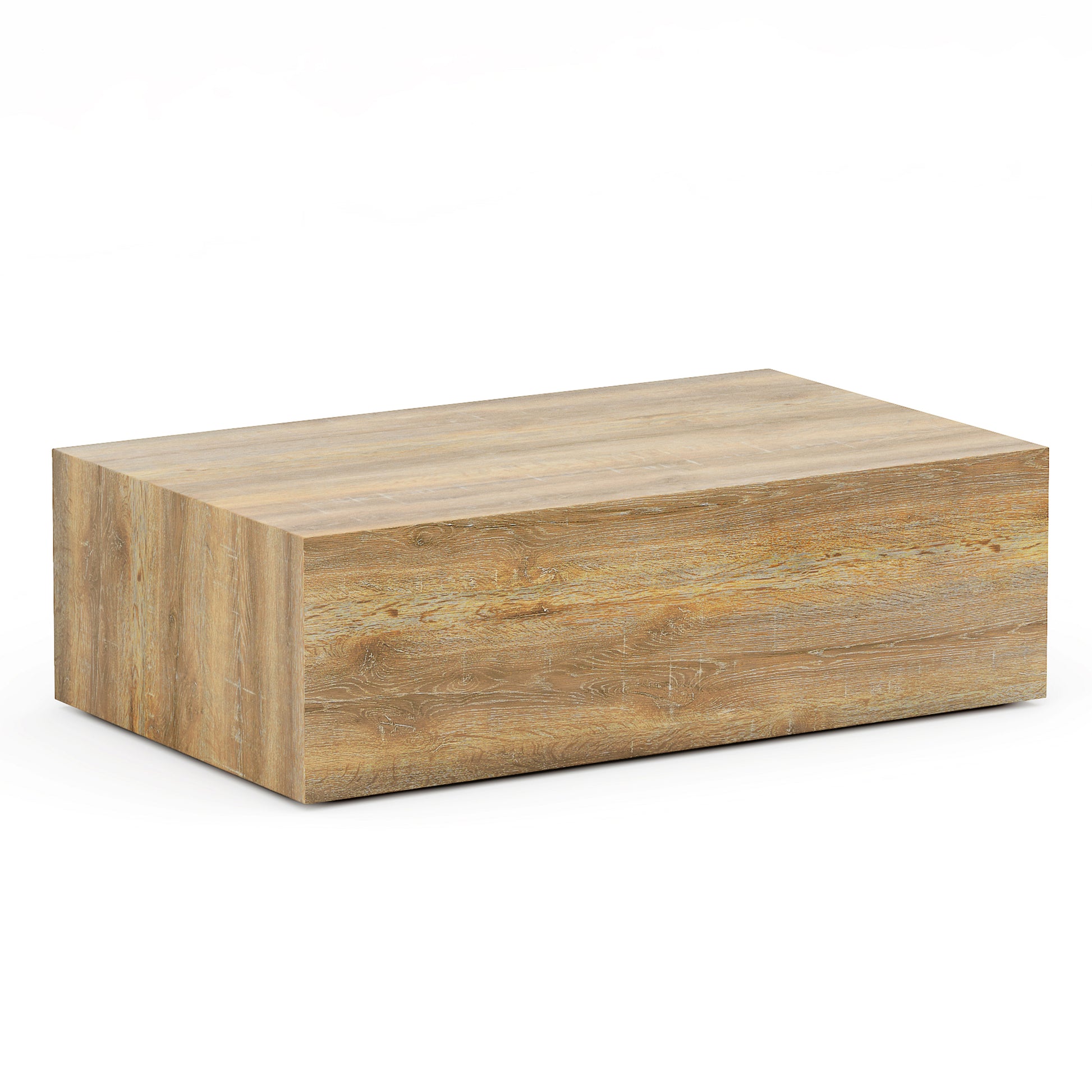 Elevate Your Living Space With This Modern Mdf Coffee Table That Showcases Smooth, Light Wood Color Texture Patterns. It Is Characterized By Stylish Design.39.3*23.6*12 Wood Mdf