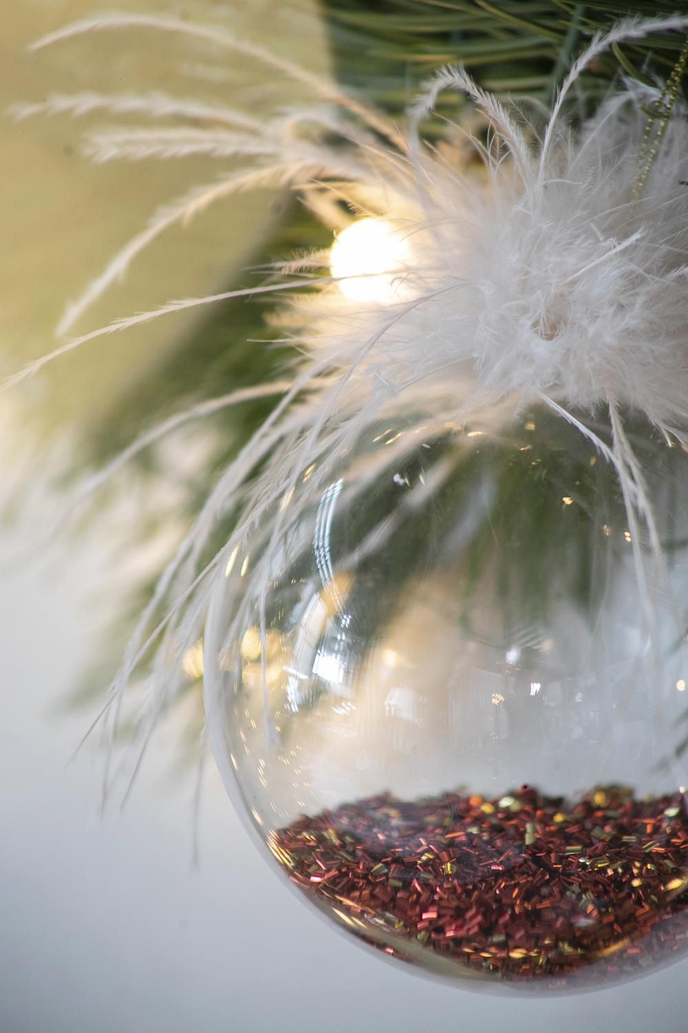 D3.9" Christmas Ball Ornaments, Glass Decorative Hanging Ball Christmas Tree Ornaments For Holiday Party Decorations, Set Of 6 Multi Glass