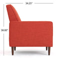 Recliner Orange Fabric