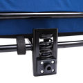 Outdoor Heavy Duty Foldable Utility Pet Stroller Dog Carriers Bicycle Trailer Blue Fabric Steel