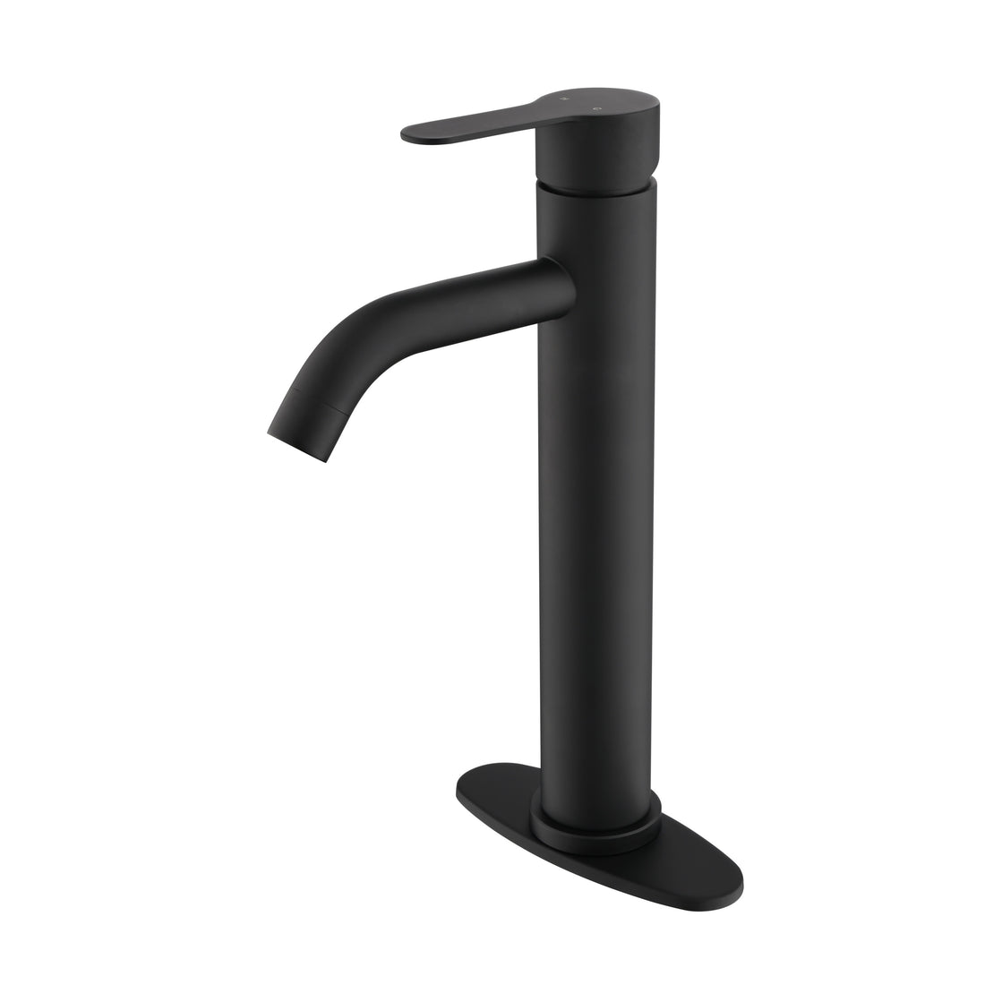 Matte Black Single Stem Bathroom Sink Faucet Matte Black Bathroom Modern Brass Brass