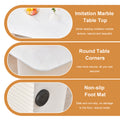 Cream Style Mdf White Dining Table.It Is A Furniture With A Warm And Soft Appearance, Suitable For Creating A Comfortable And Friendly Dining Environment, Suitable For Kitchens, Dining Rooms,Etc. White Mdf