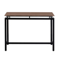 5 Piece Compact Bar Table Set With Table And Stools Modern Industrial Design, Space Saving Furniture For Dining Room And Breakfast Nook Dark Brown Dark Brown Mdf Steel