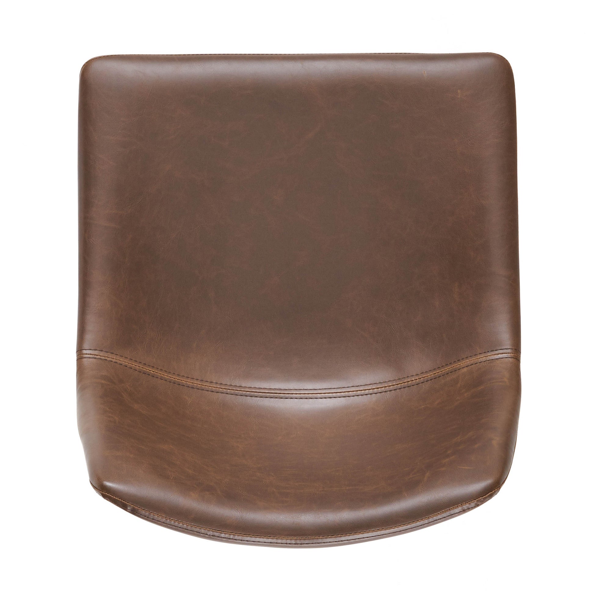 Set Of 2 30" Cedric Faux Leather Barstool Vintage Brown Brown Pu