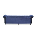 Sofa 3 Seater Blue Velvet