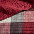 6 Piece Reversible Plaid Daybed Cover Set Red Daybed Red Microfiber