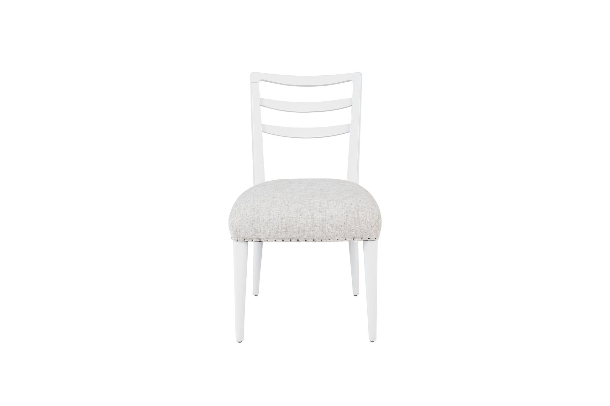 Ladderback Side Dining Chair Is Ocean Colored Finish Set Of 2 White Solid Wood Mdf