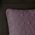 Reversible Bedspread Set Purple King Purple Cotton