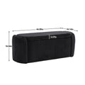 Coolmore Storage Ottoman,Bedroom End Bench,Upholstered Fabric Storage Ottoman With Safety Hinge, Entryway Padded Footstool, Ottoman Bench For Living Room & Bedroom Black Black Primary Living Space Foam Velvet