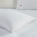 3 Piece Cotton Waffle Weave Duvet Cover Set King White Cotton