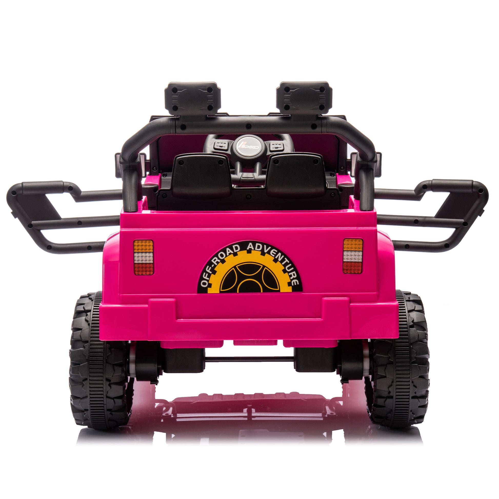 12V Kids Ride On Electric Car W Parents Control,Dual Drive, Four Wheel Suspension,With Music,Bluetooth,Mp3,Usb,With Headlights, Steering Wheel Quick Release,Slow Start For Kids Aged 3 4. Pink 50 99 Lbs Polypropylene