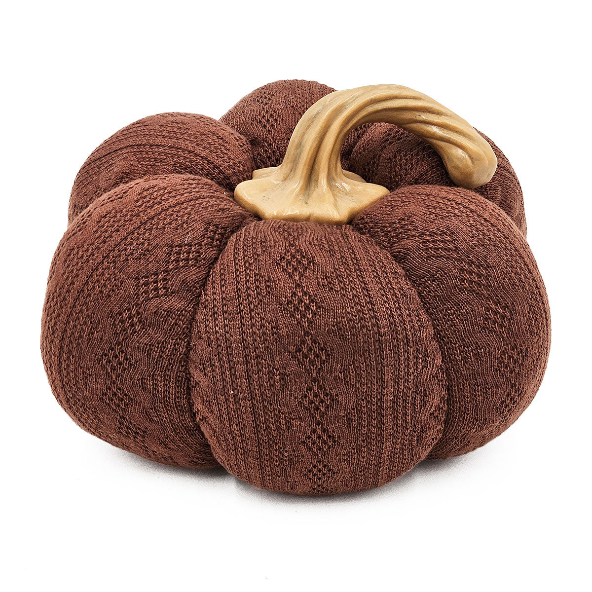 Set Of 2, 8.3X8.3X5.3" Dark Brown Pumpkin, Pumpkin Ornament Decor For Holiday Harvest Festival Fall Festival & Thanksgiving Dark Brown Polyester