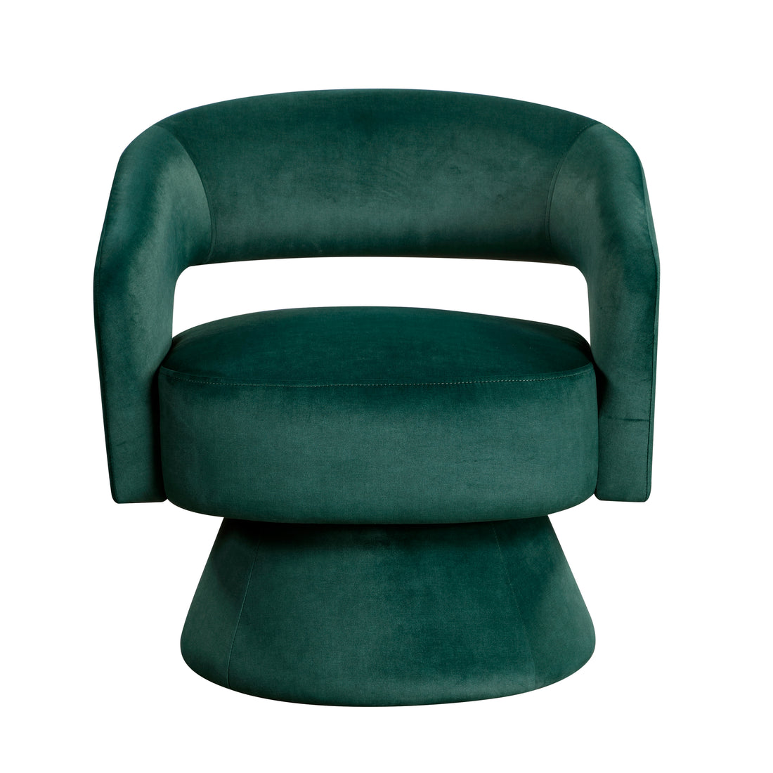 Modern Luxury Swivel Accent Chair 1Pc Green Velvet Upholstery Solid Wood Stylish Home Furniture Green Primary Living Space Luxury,Modern Plywood,Solid Wood
