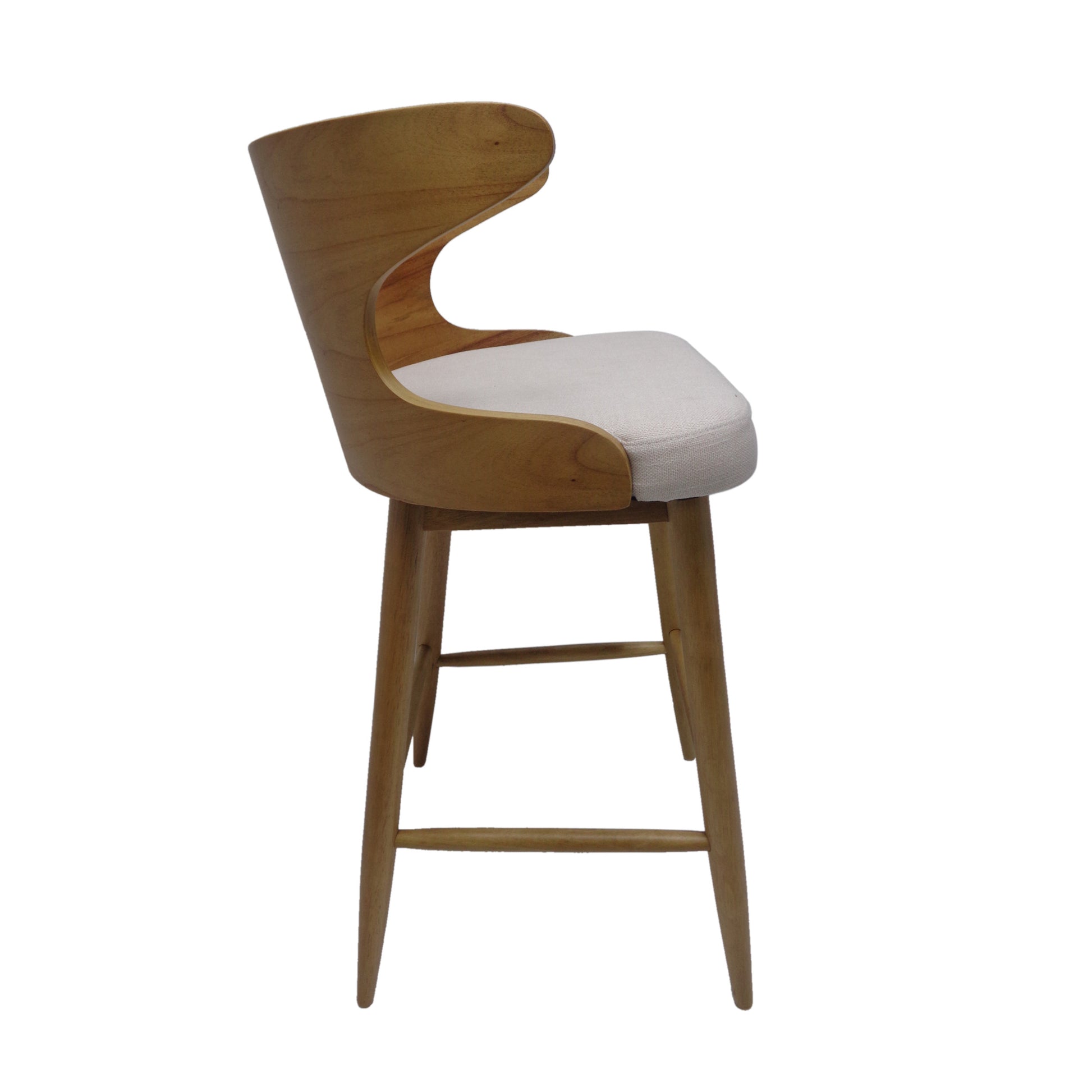 Bar Chair Light Beige Fabric