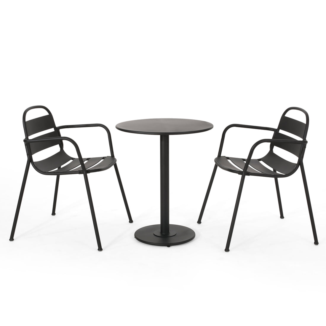 Terra Nova Bistro Set Matte Black Iron