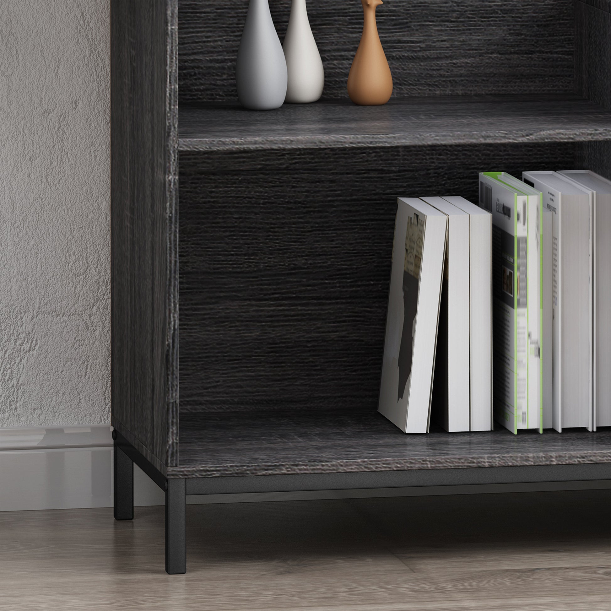 Cube Unit Bookcase Grey Mdf